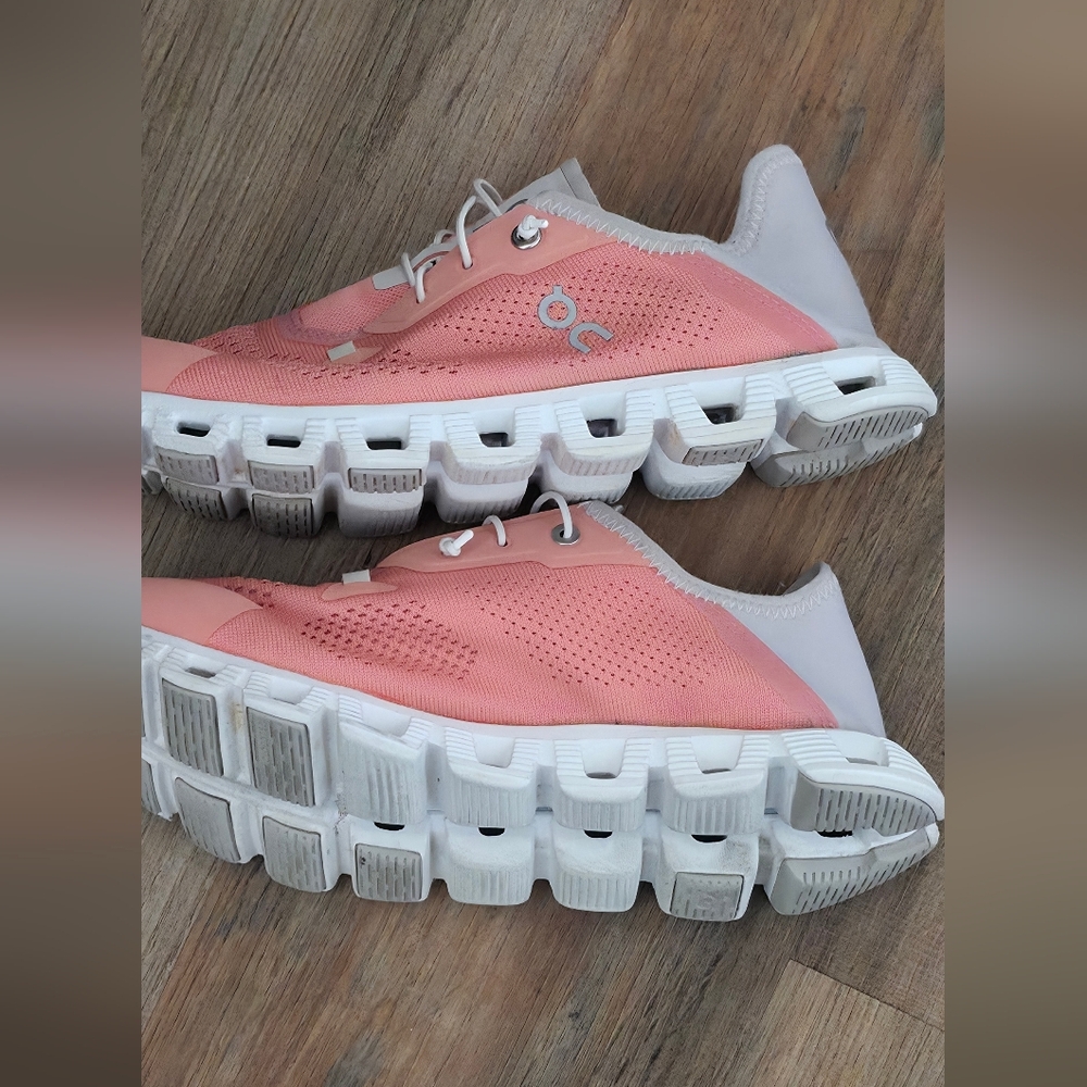Women's On Cloud 5 Coast Shoes Sneakers, Flamingo/Pearl, 9.5B Medium US